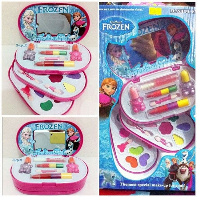 mainan anak  Mainan Anak Perempuan Make Up Set Frozen 3 susun(Q1D1) mainan anak 1 tahun Gratis Ongki