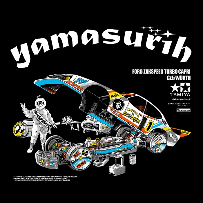 Yamasurih - Kaos Hitam &quot;Zyack Speed&quot; Boxy  T-Shirt