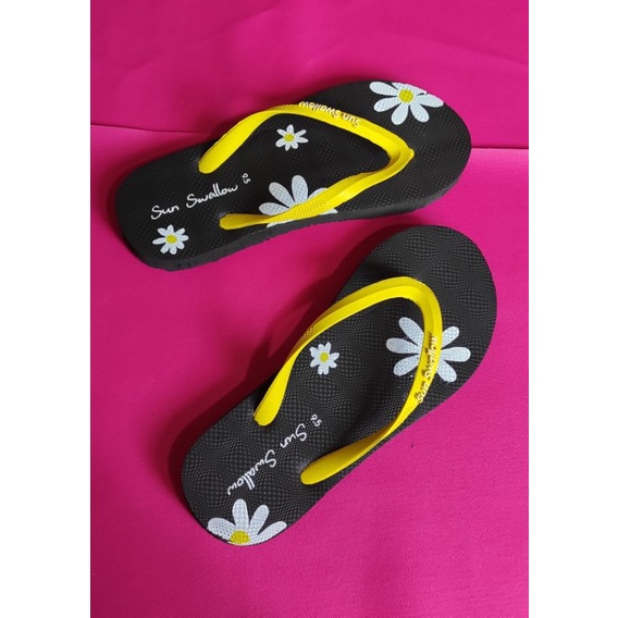 Sandal Jepit Karet Sun Swallow Bunga Bunga