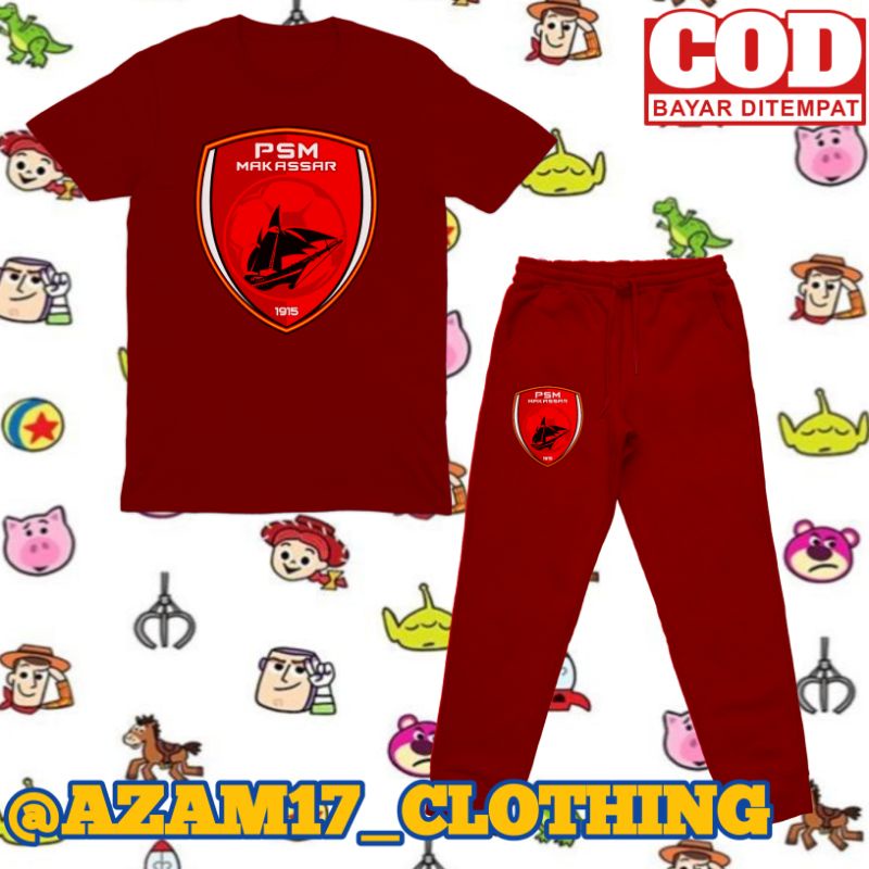 Setelan Anak Kaos Jogger Anak PSM Makassar Ewako PSM Keren Bagus Pakaian Anak Laki Laki Perempuan (B