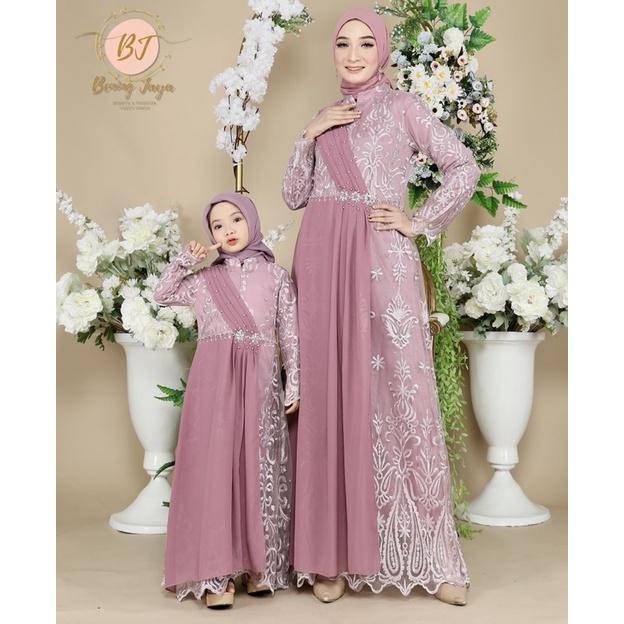 ORIGINAL SELENDANG PAYET Couple Terbaru Gamis Couple Ibu dan Anak| Gamis Pesta| Gamis Couple| Gamis 