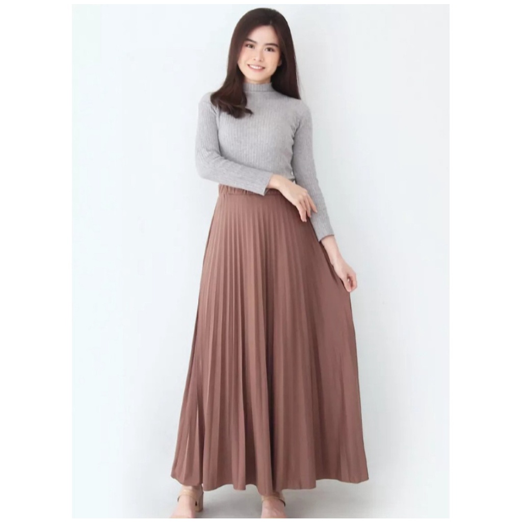ROK PLISKET PREMIUM Bawahan Wanita Rok Panjang Wanita Terbaru 2023 Model Kekinian