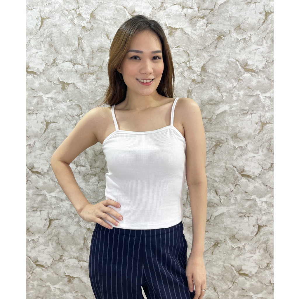 MODAVIE - LEANDRA TANKTOP Korean Tanktop Rib Knit Polos Wanita Basic