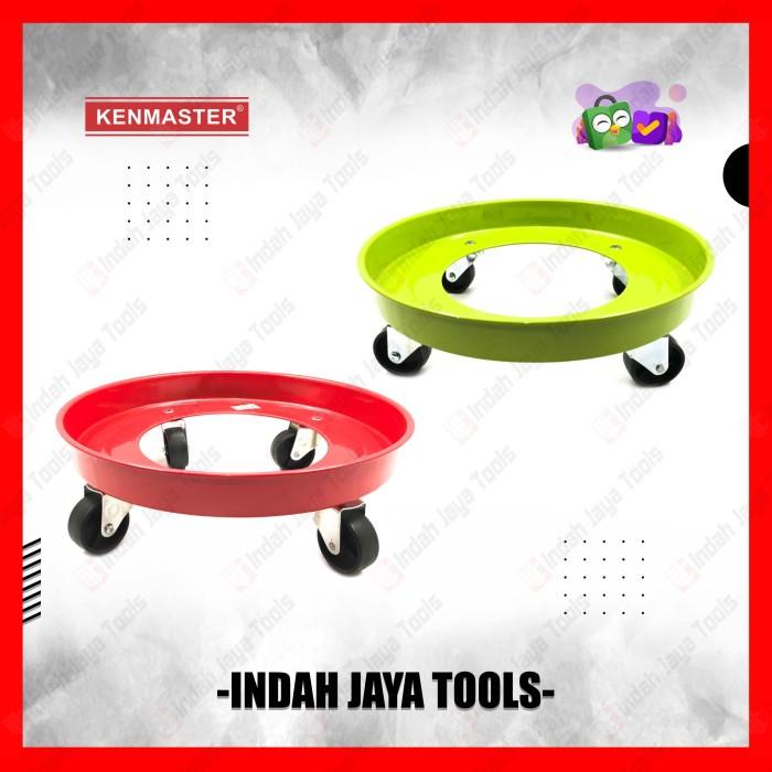 Terlaris Kenmaster Tatakan Tabung Gas 3 12 Kg Besi Roda - 3Kg 12Kg Dudukan Tabu