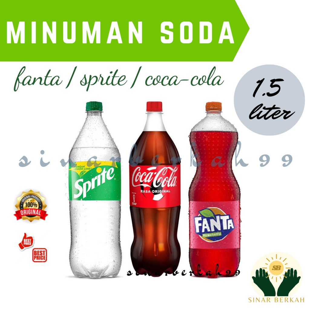 

Minuman Fanta / Coca-Cola / Sprite 1.5 Liter