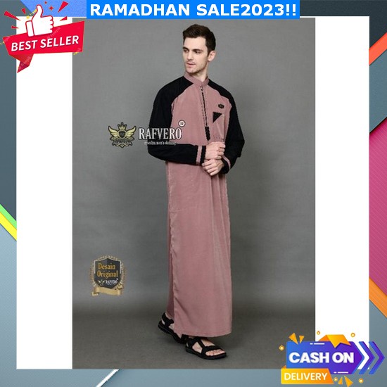 Dres Wanita Terbaru Jubah Gamis Pria Hitam Polos Dewasa Lengan Panjang - Hitam, M Gamis Syari Jubah 