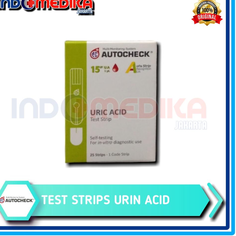 ✸ Strip Asam Urat  Autocheck  / Uric Acid Autocheck / Refill Asam Urat Autocheck isi 25 ✶