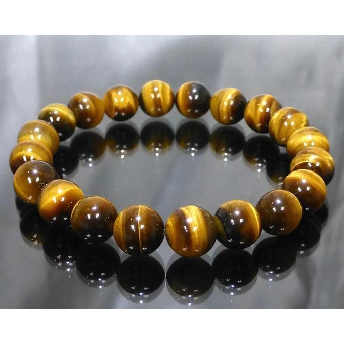 gelang tasbih batu akik tiger eye natural untuk terapi kesehatan tubuh