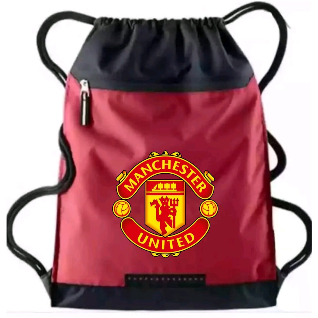 Tas Serut Pria string bag waterproof liga inggris - tas serut anak sekolah ransel Anti Air Olahraga Bola |stringbag unisex dewasa bola shoe shoes