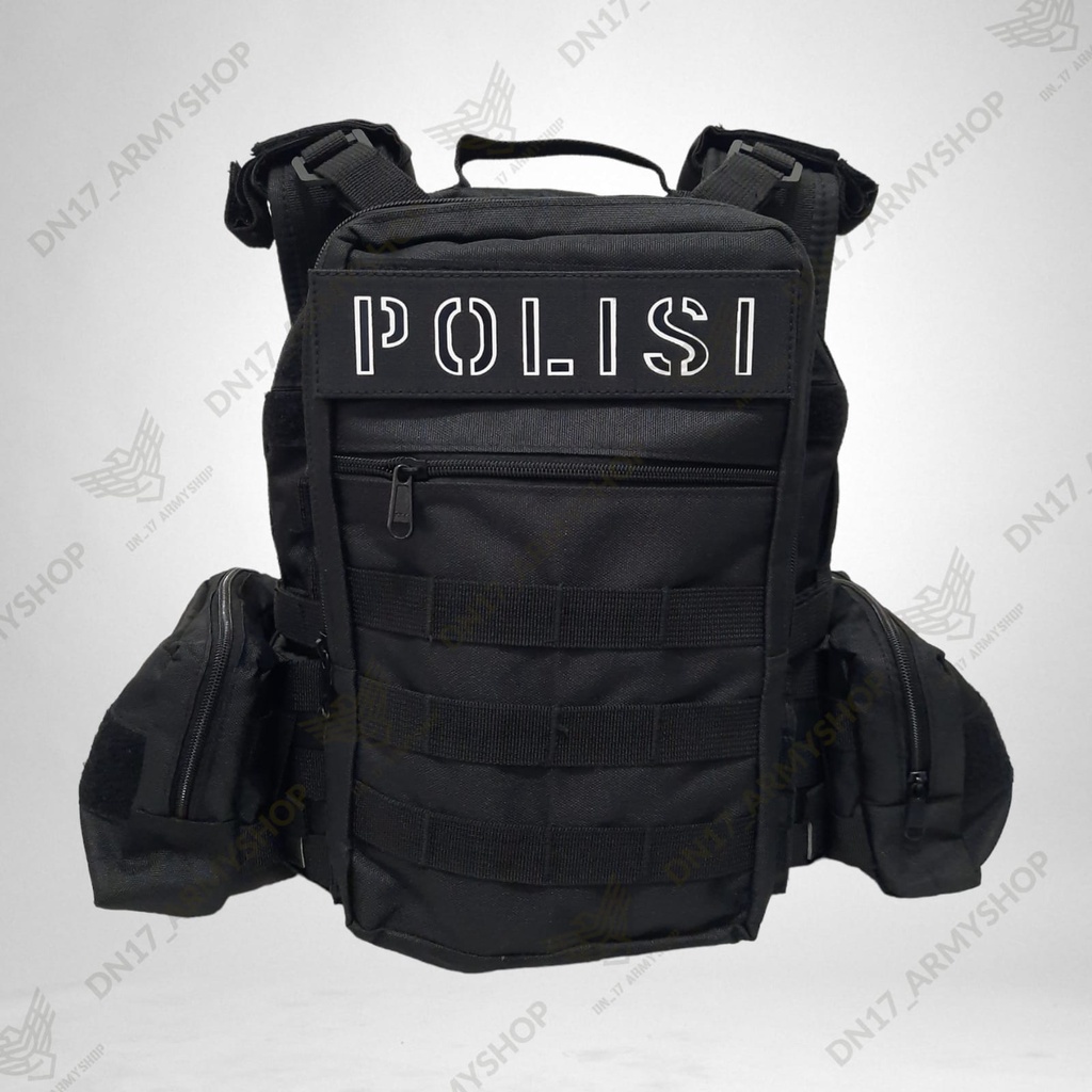 BodyVest / Rompi Anti Peluru TNI / POLRI Pelepas Cepat Full Set Lv1 Premium