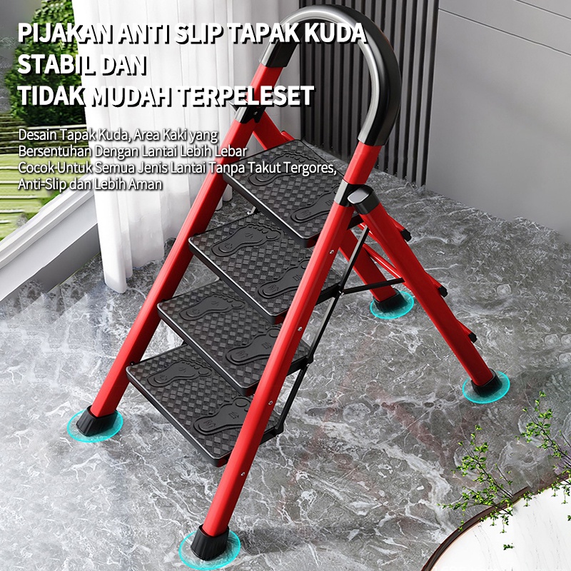 Tangga Minimalis Rumah 3Step 4Step 5Step 6Step Tangga Lipat Multifungsi Tangga Lipat Aluminium Besi Rumah Ladder