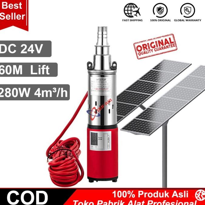 Efisien Pompa Air Tenaga Surya 12 V 24 V 280 W 4060M Sumur Pompa Dc S Qelvay