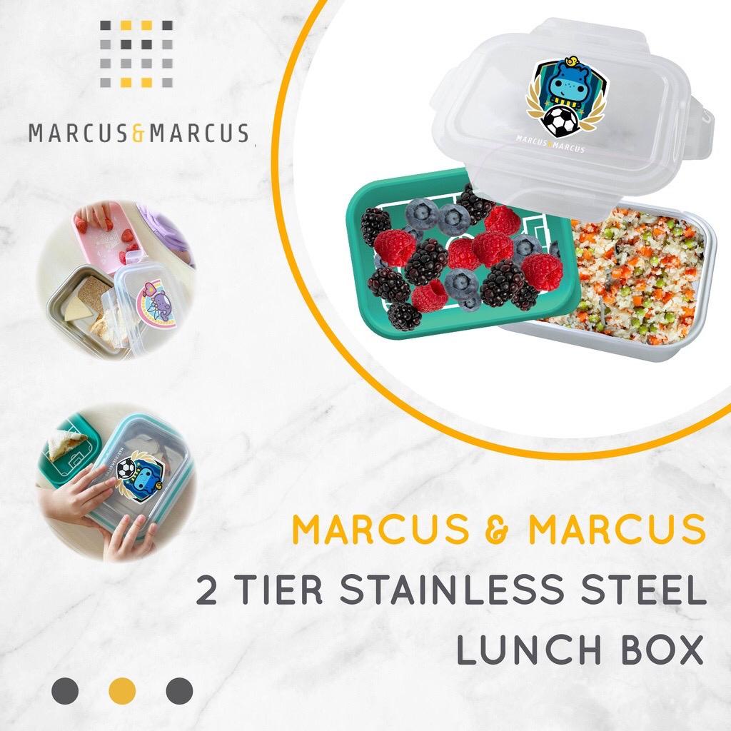 Marcus &amp; Marcus 2 Tier Stainless Steel Lunch Box / Kotak Makan Anak