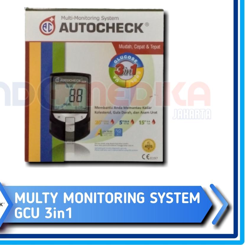 ✪ Alat Autocheck / Autocheck 3in1 / GCU 3 in 1 Autocheck / Alat Cek darah 3 fungsi ➱