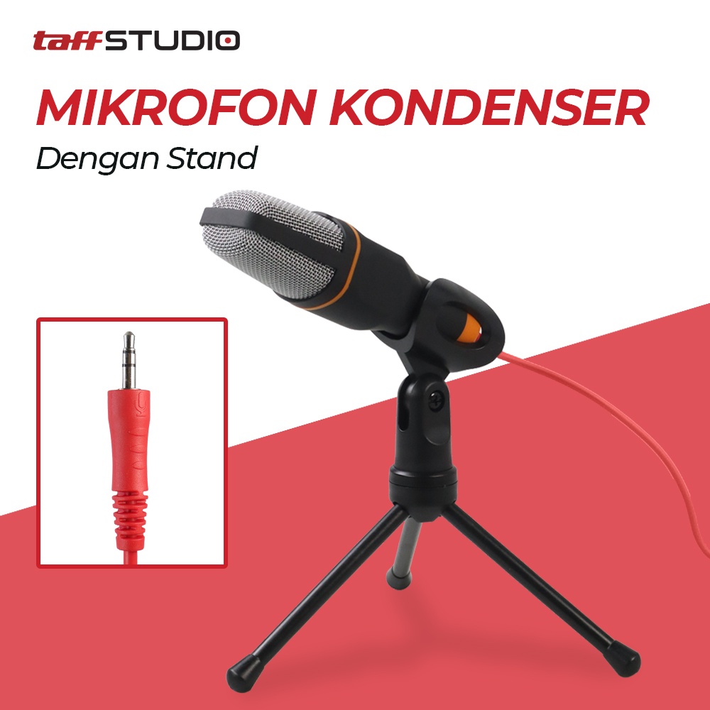 Mikrofon Kondenser Studio dengan Stand - SF666 - OMSK4YBK Black