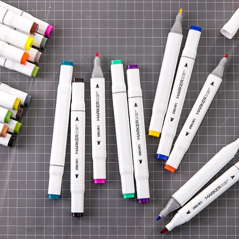 

SPIDOL MENGGAMBAR SKETSA DELI TWIN MARKER CHISEL BULLET TIP