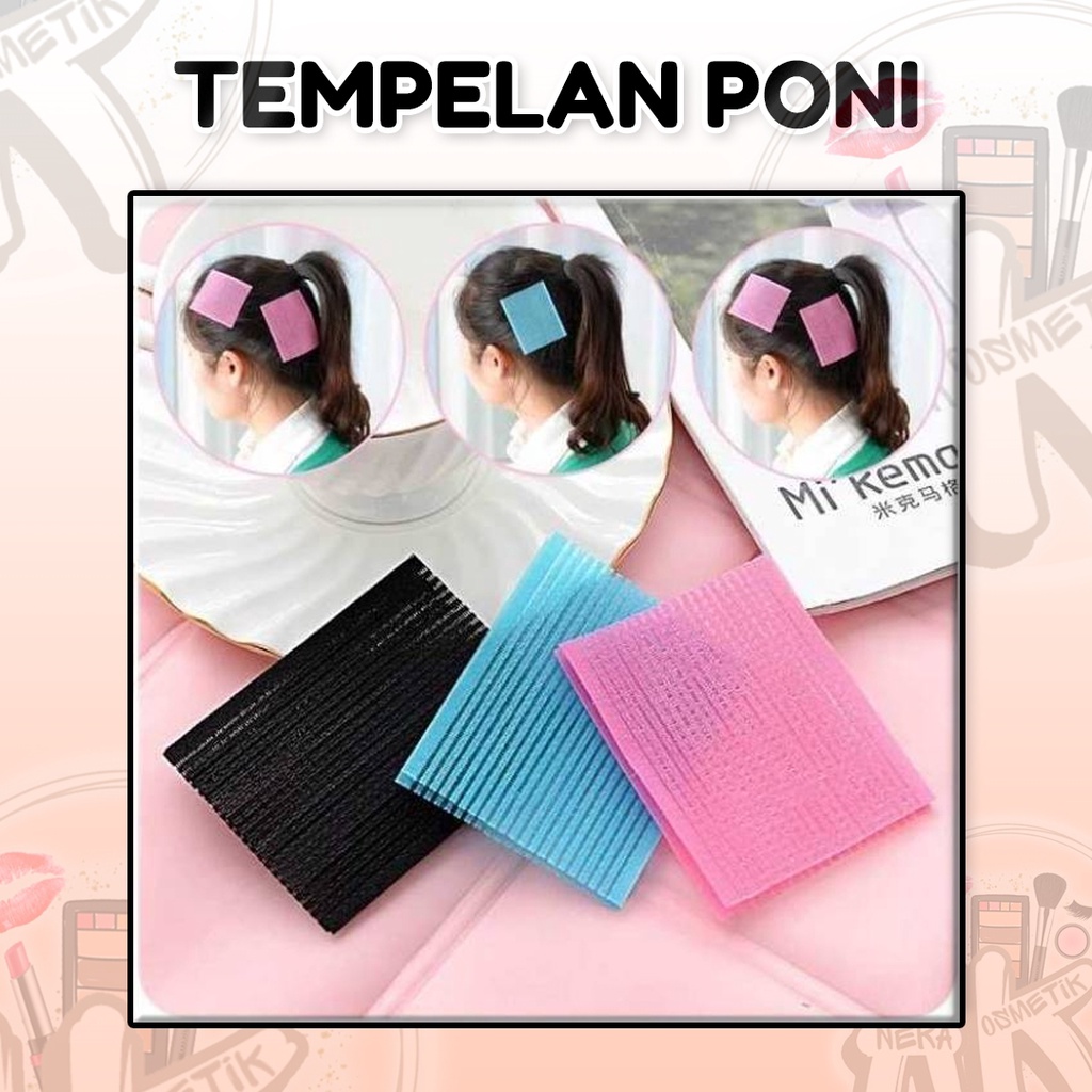 PENAHAN TEMPELAN PONI / PEREKAT PONI RAMBUT ( WARNA RANDOM )