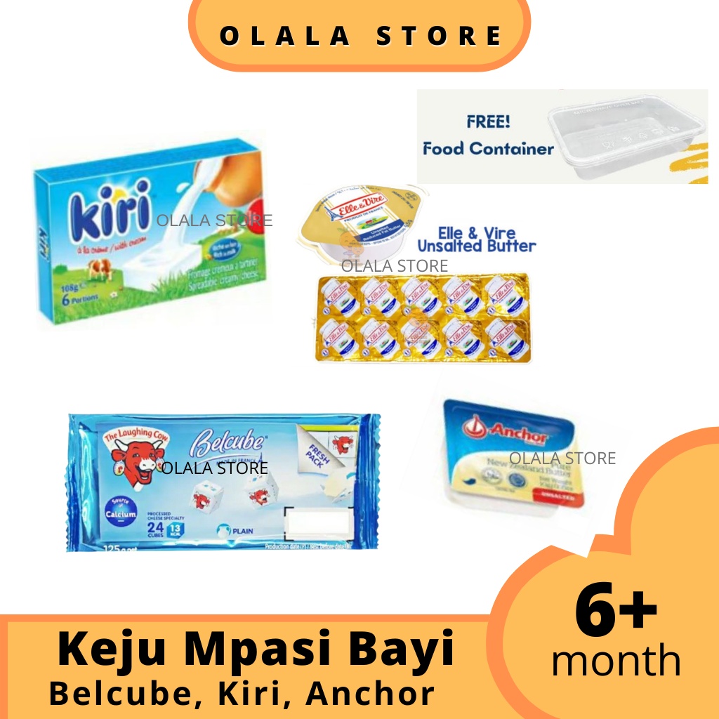 KEJU MPASI BAYI / KEJU ANCHOR UNSALTED /KEJU BELCUBE/ KEJU KIRI / KEJU ELLE VIRE