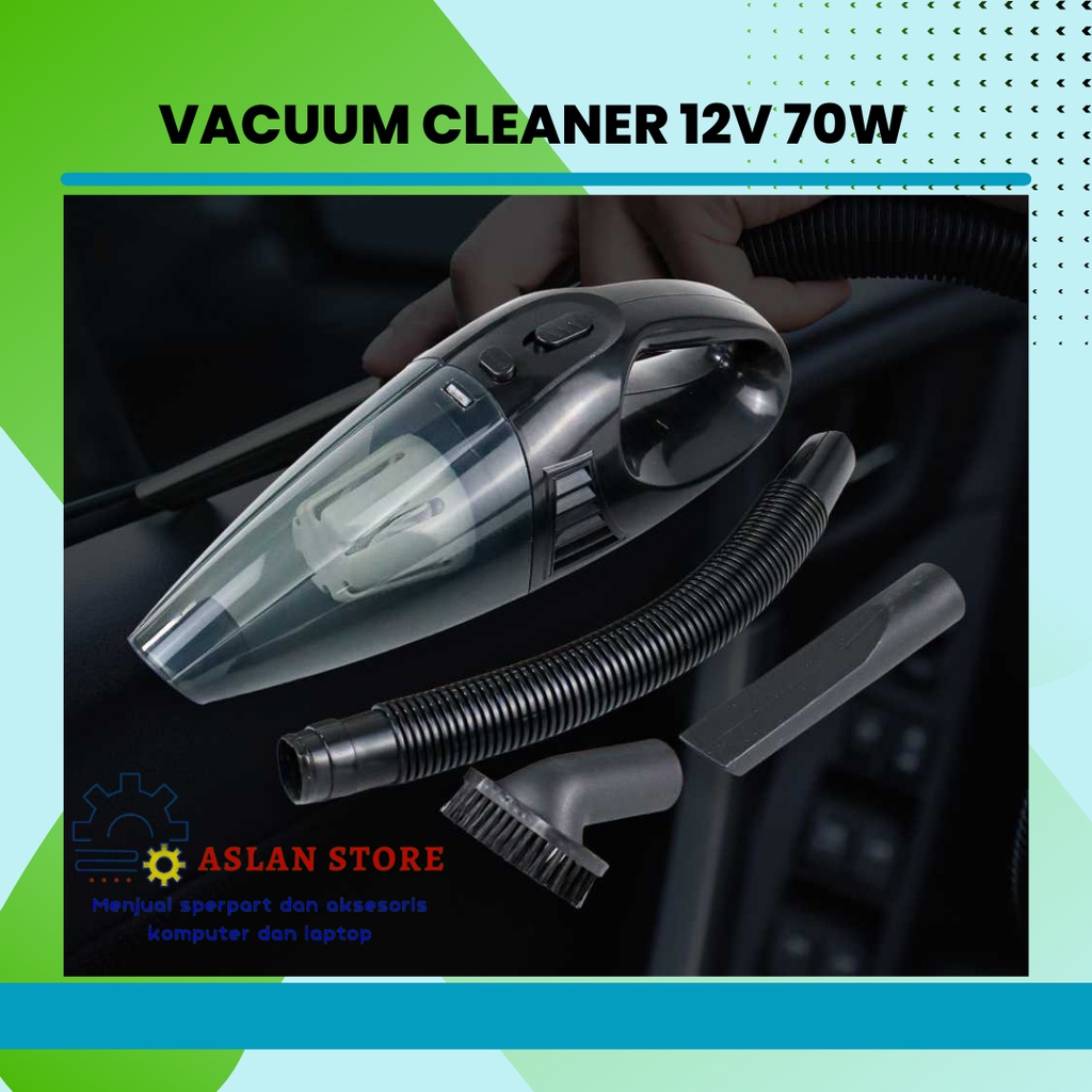 Vakum Vaccum Cleaner Penyedot Debu Minimalis Pembersih Mobil rumah 12V 70W