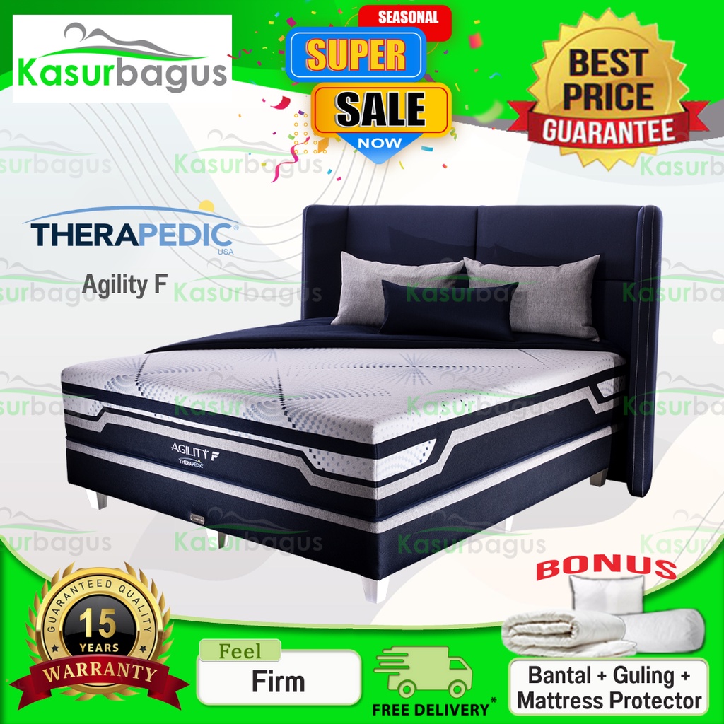Therapedic Kasur Springbed New Agility F - Full Set 100x200