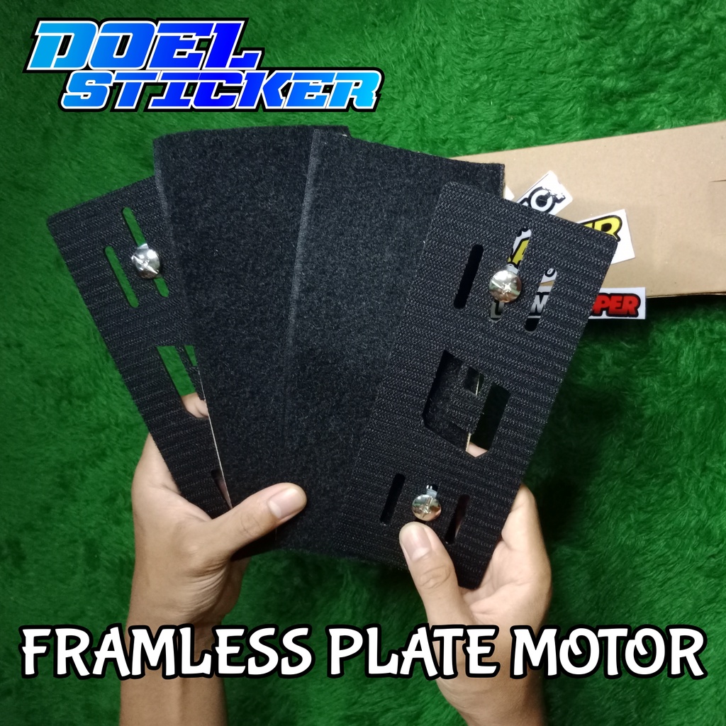 Framless Plate Dudukan Plat Nomor Clean Look Motor dan Mobil Doel