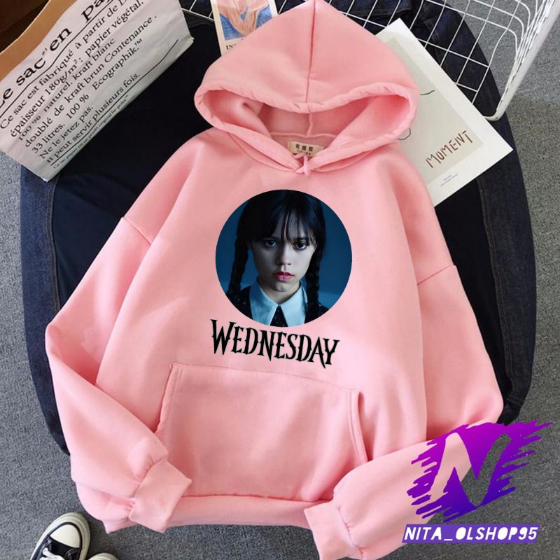 sweater hoodie anak wednesday