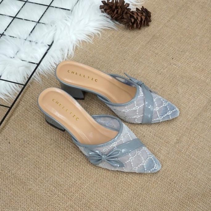 High Heels Wanita Sandal Hak Tahu Brokat Remaja Terbaru 2021 CHELLTIC