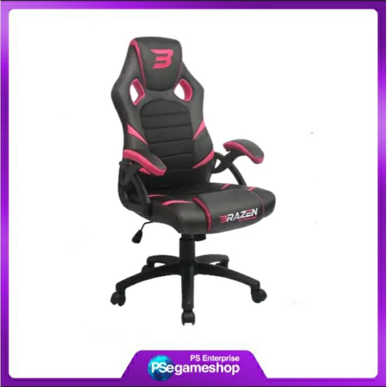 BRAZEN Puma PC Gaming Chair – Black/Pink