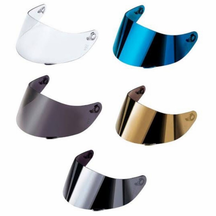 Tj0631 Visor Agv K3Sv K1 Iridium Silver Gold Kaca Helm Pelindung Kepala Motor Original