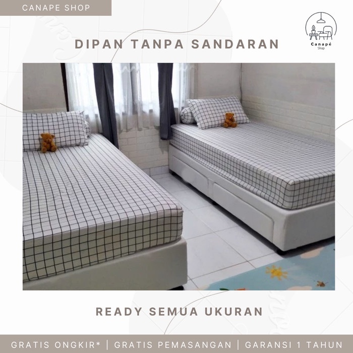 Tempat Divan/Dipan Laci Tempat Tidur Minimalis Tanpa Sandaran #0