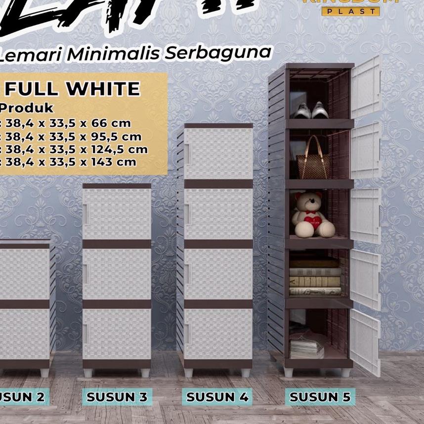 LEMARI PAKAIAN MINIMALIS KINGDOM SLAP KINGDOM SLAP SUSUN LEMARI PLASTIK LEMARI BAJU LEMARI ROTAN