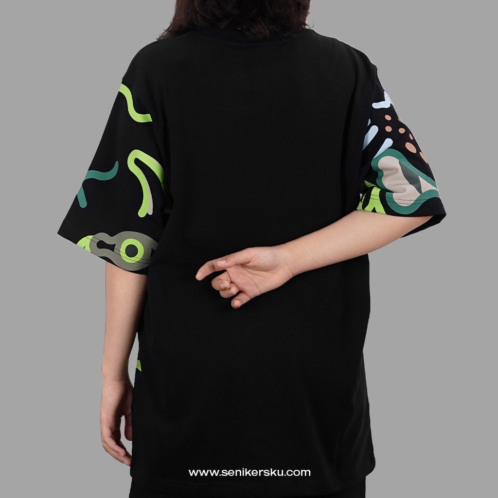 Kenzo Tiger Full Print Green Black Tee