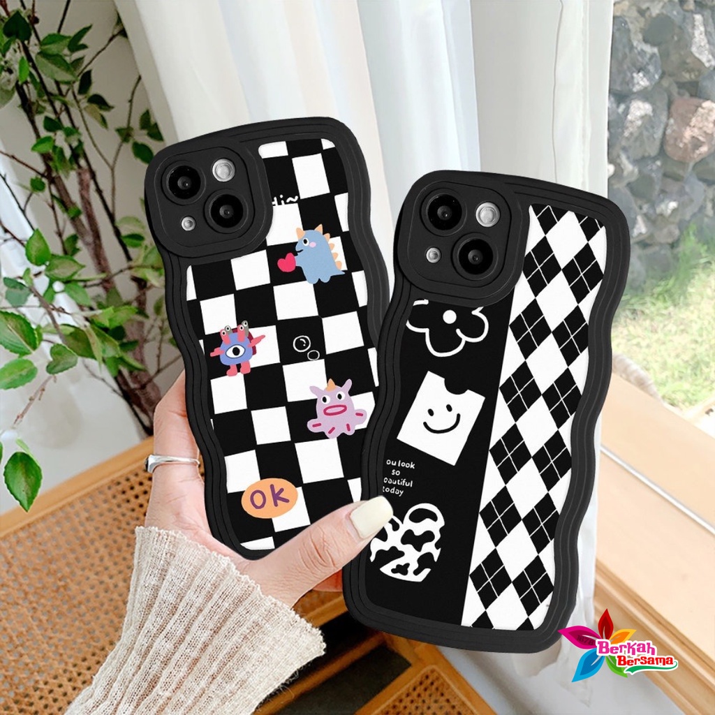 SS804 SOFTCASE TPU DIAMOND GRID FOR IPHONE 6 6+ 7 8 7+ 8+ X XS XR XS MAX 11 12 13 14 PRO MAX BB7866