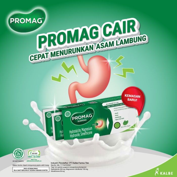 

PROMAG SUSPENSI SIRUP OBAT SAKIT MAAG KEMBUNG ASAM LAMBUNG