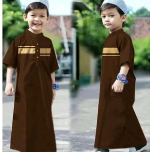 baju anak gamis laki laki / baju terusan anak laki laki - putih