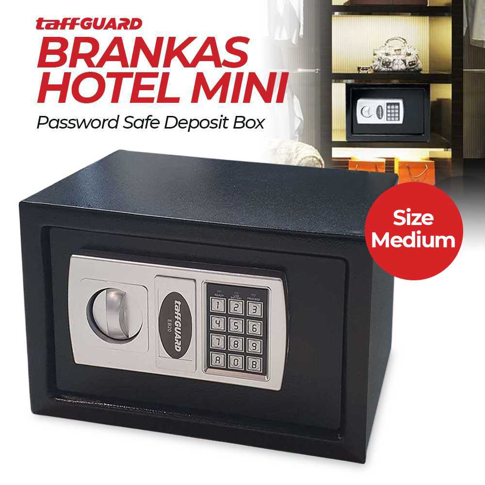 (BISA COD) FTIHSHP GUARD Kotak Brankas Hotel Mini Password Safe Deposit Box - EB20