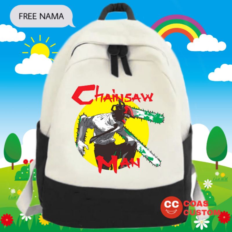 Tas chainsaw man tas ransel anak sekolah