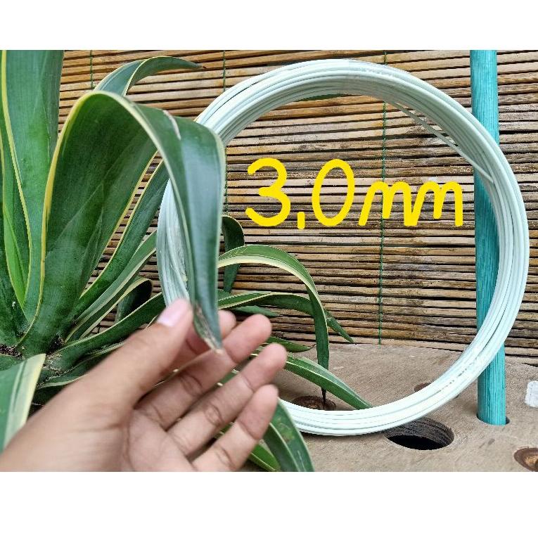 READY Ruji fiber 3mm putih roll untuk dongdang/layangan naga dll