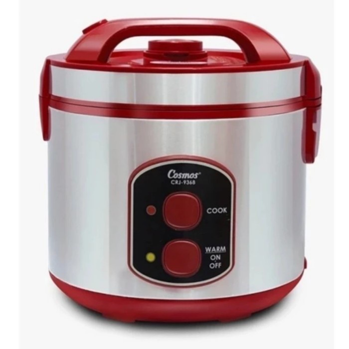 MAGIC COM RICE COOKER COSMOS CRJ 9308 9303 PANCI DAN BODY STAINLESS STEEL ANTI GORES AWET GARANSI RESMI