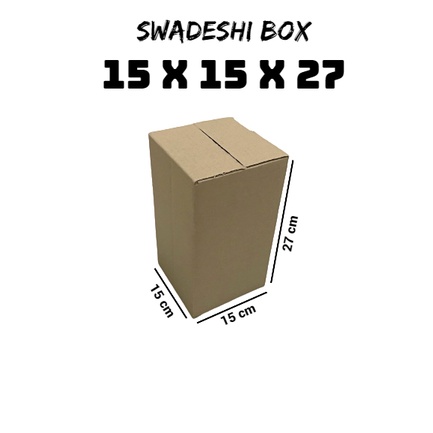 

kardus/karton/box uk. 15x15x27 cm untuk packing singlewall polos