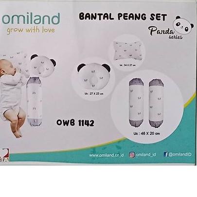 ✵ Omiland B+G Bantal Guling set Peang seri PANDA OWB1142 dan SLOTH series OB3715 ☎