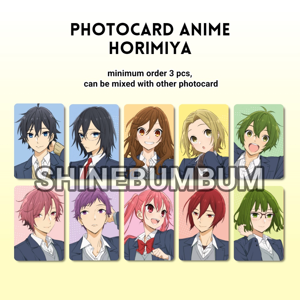Photocard Anime Horimiya (2 sisi)