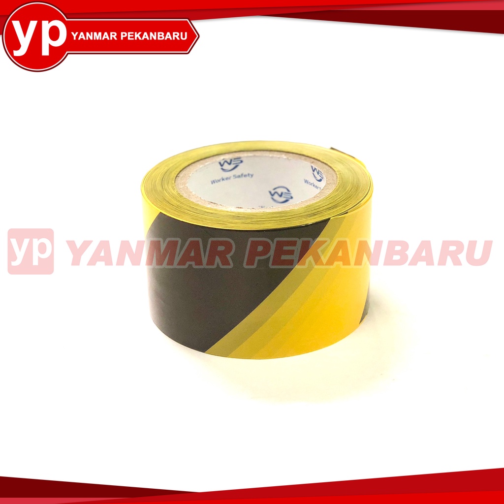 

POLICE LINE KUNING HITAM POLOS 3" X 300METER