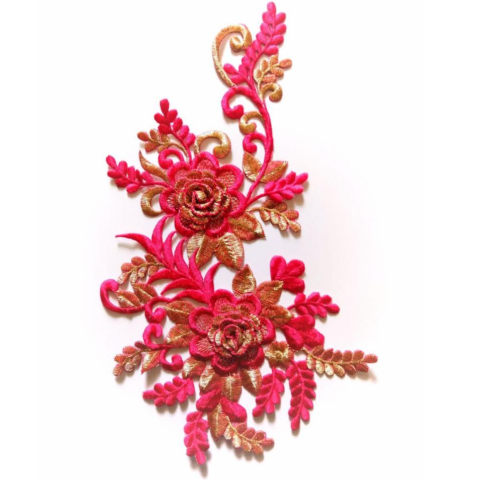 ✔️  RENDA BORDIR TEMPEL BUNGA 3D BUNGA KECIL