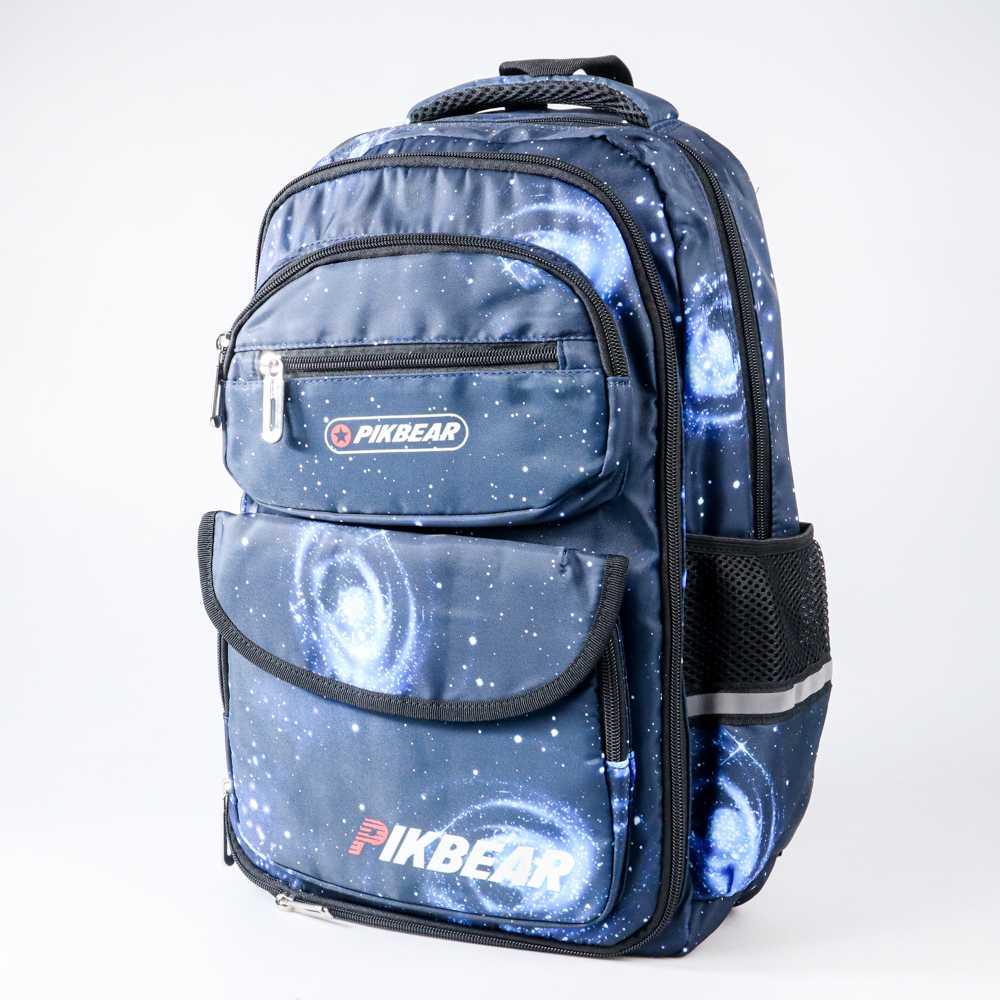 Pikbear Tas Ransel Sekolah Anak Side Open Size S - PK-0923 - Blue