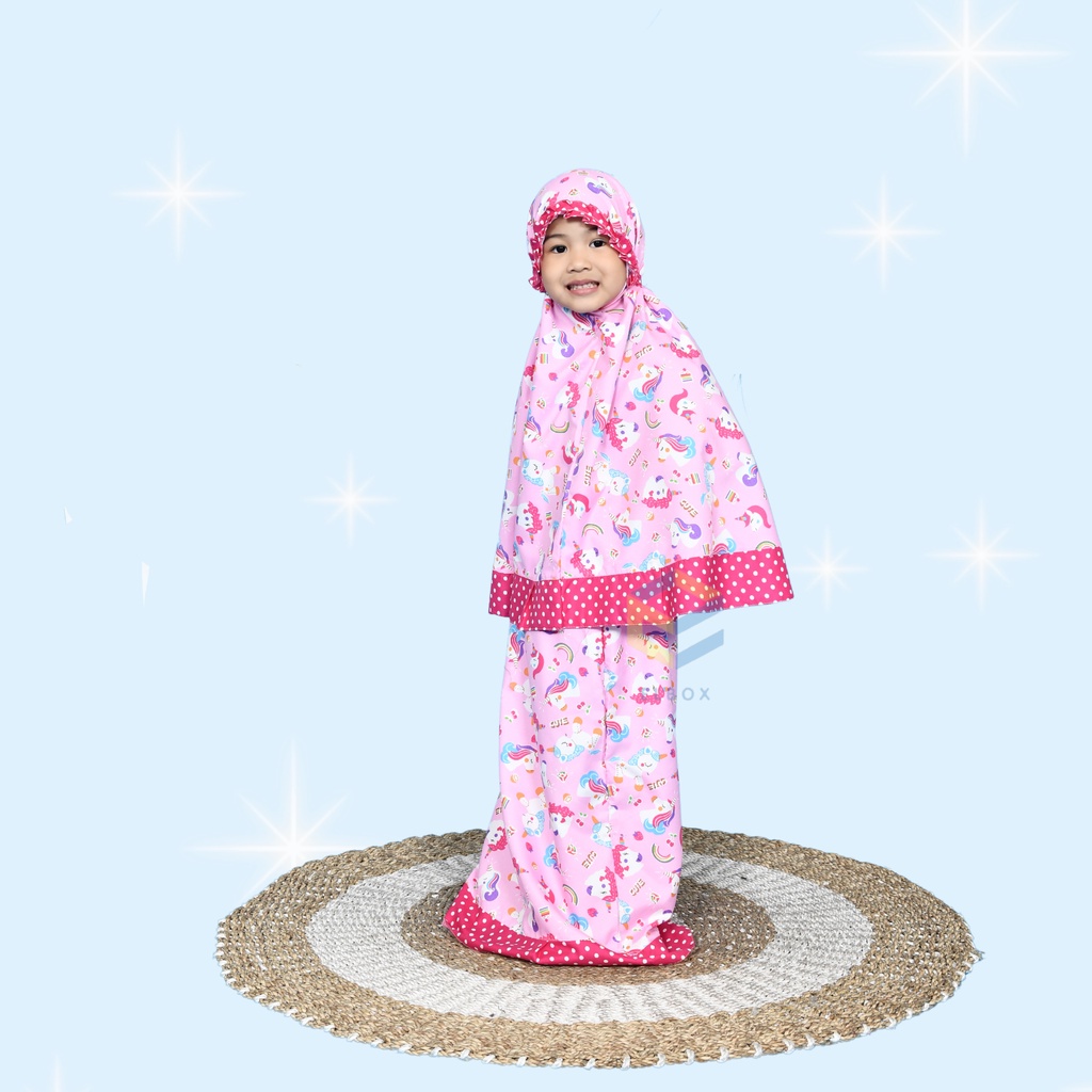 Mukena Anak Terbaru 2023 cewek import 2022 lebaran murah elegan traveling lucu viral model korea pre