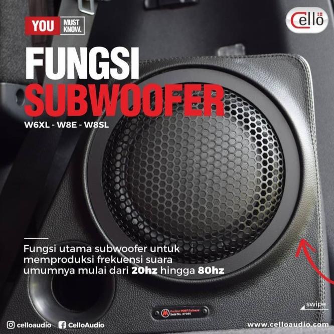 Subwoofer Cello W8E Pasive Box Pnp Oem Toyota Innova Reborn 2016-2022