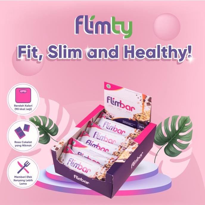 

HRG DISKON Flimbar snack sehat rasa Coklat by Flimty - 1 box isi 12
