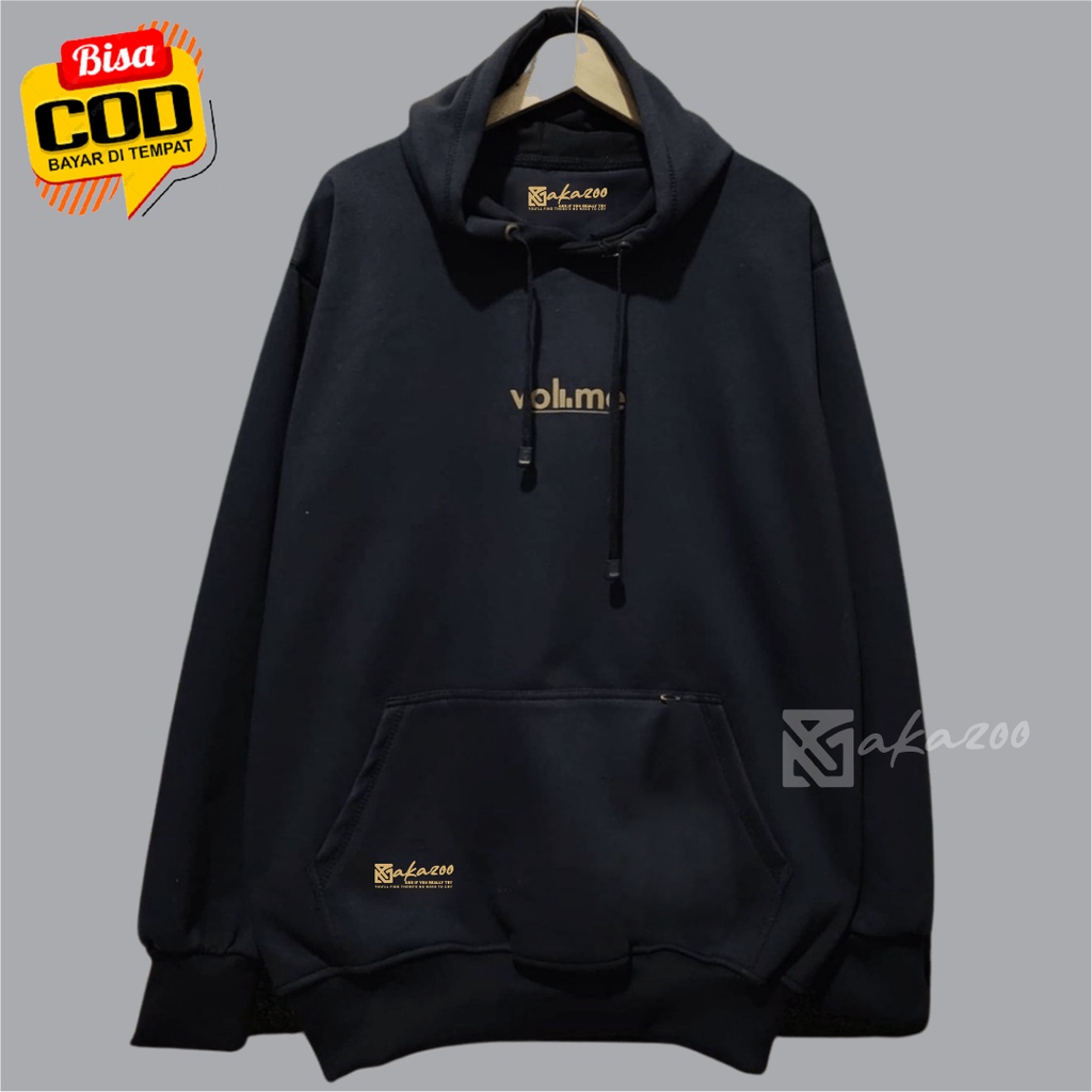 hoodie pria distro original brand AKAZOO warna hitam volume tulisan gold switer cowok keren terbaru 2021 hodie oversize wanita korea style sweater wanita murah jumbo xxl hoodie polos tebal jamper pria unisex m L XL XXL premium akazo ofisal