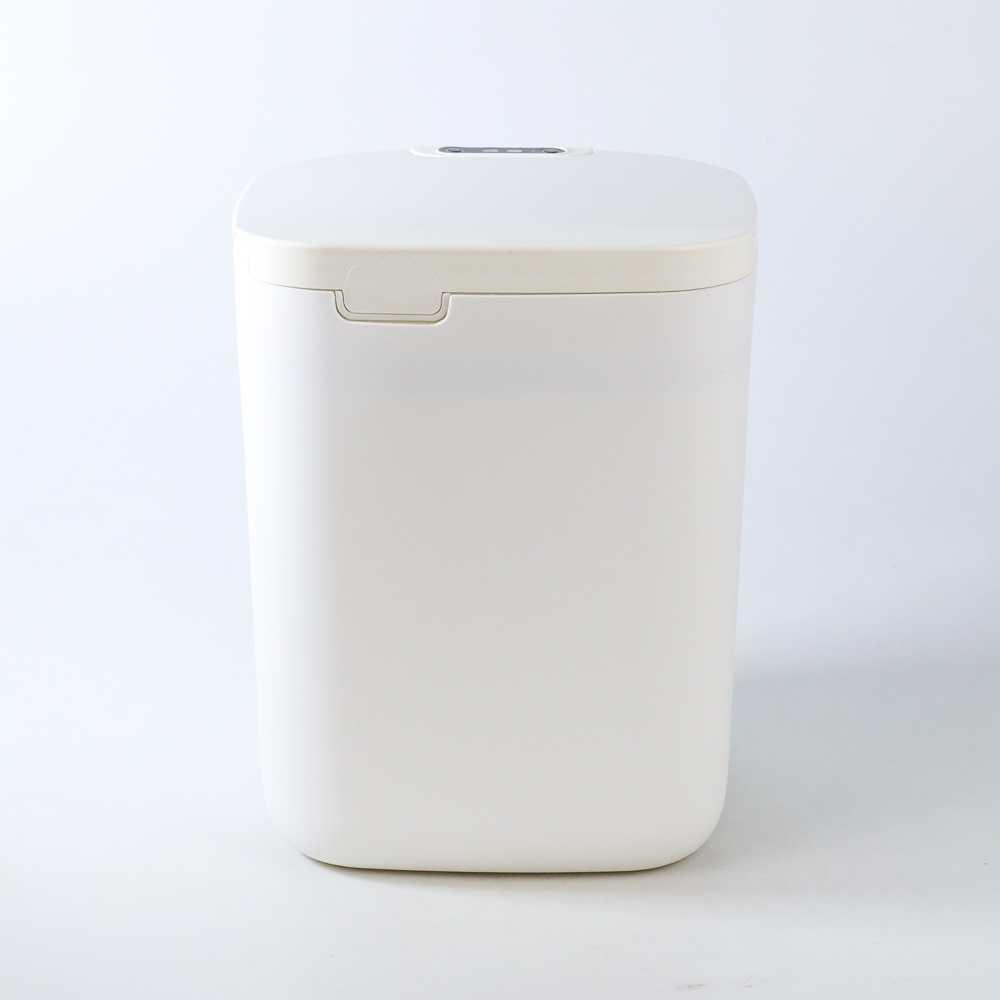 Tempat Sampah Smart Trash Can Motion Sensor Dustbin 16L Versi Baterai - L1 - White